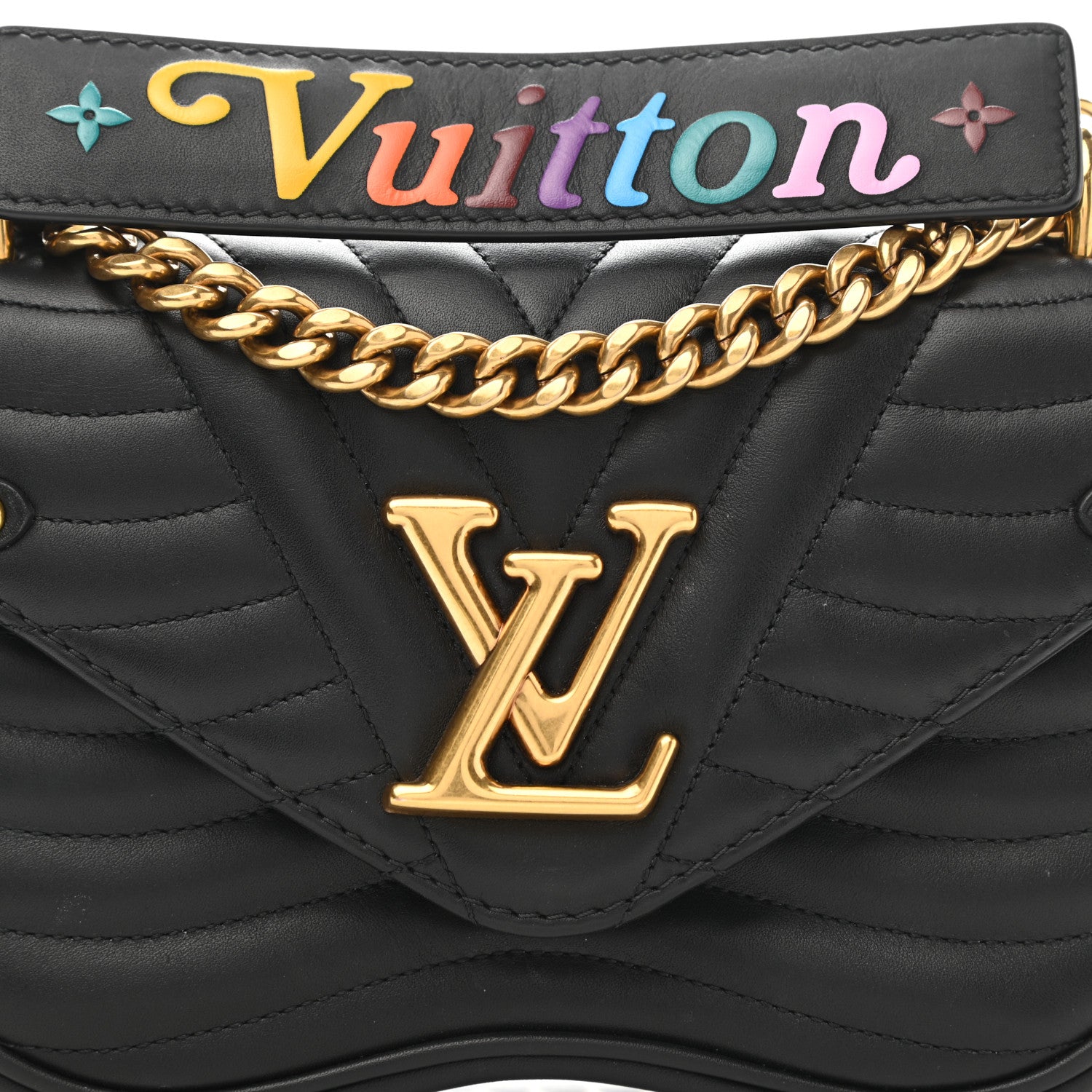 Louis Vuitton Calfskin New Wave Chain PM Black 7 of 11