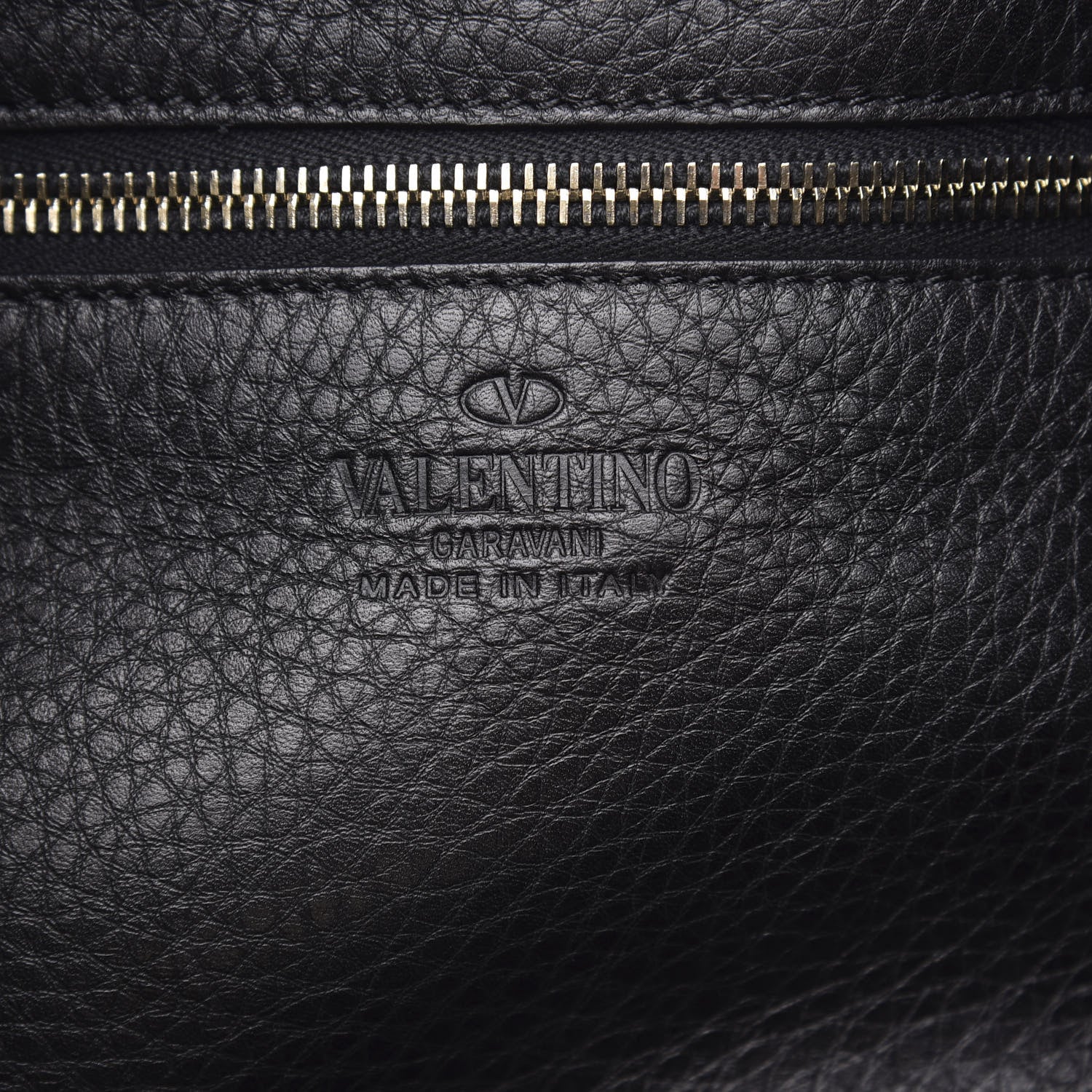Valentino Garavani Pebbled Calfskin Large Rockstud Flip-Lock Messenger Bag Black 6 of 11