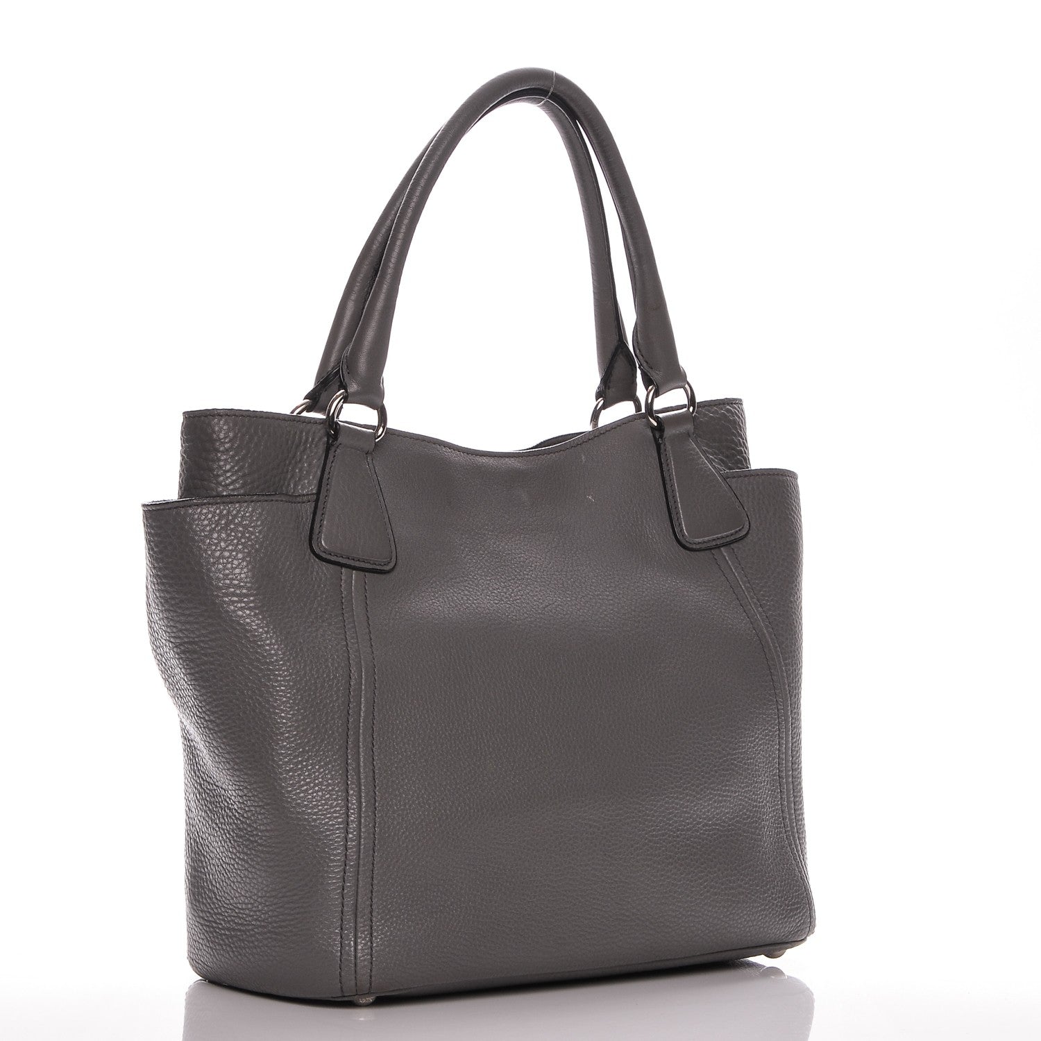 Prada Vitello Daino Side Pocket Tote Marmo 3 of 8