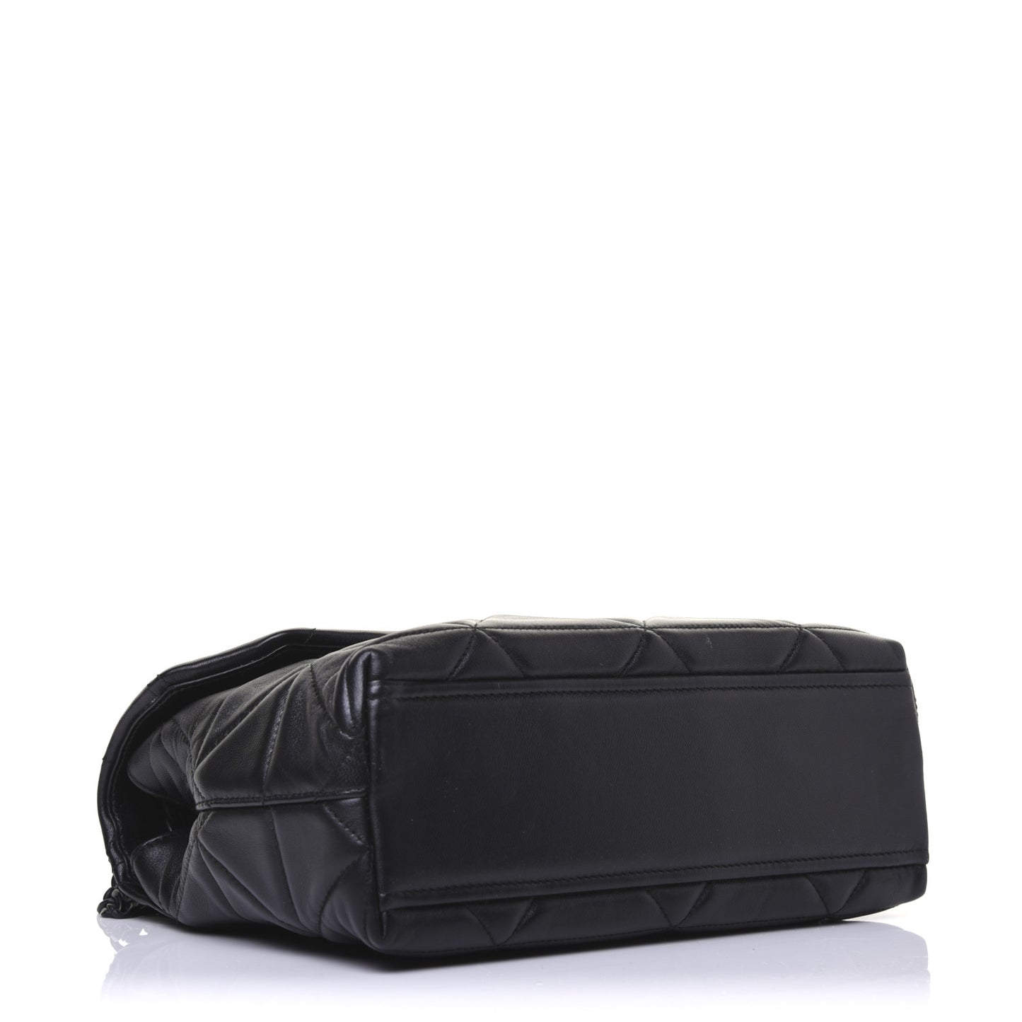 Nappa Triangle Stitched Large Spectrum Bag Black