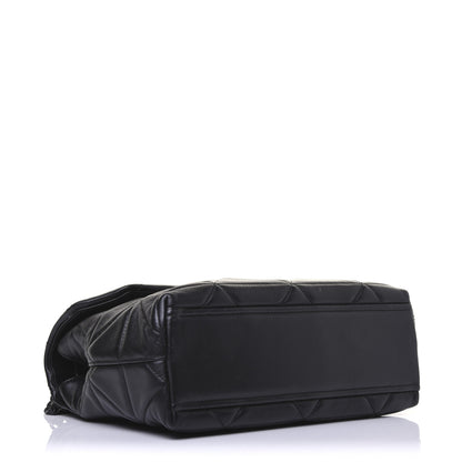 Prada Nappa Triangle Stitched Large Spectrum Bag Black 4 of 18