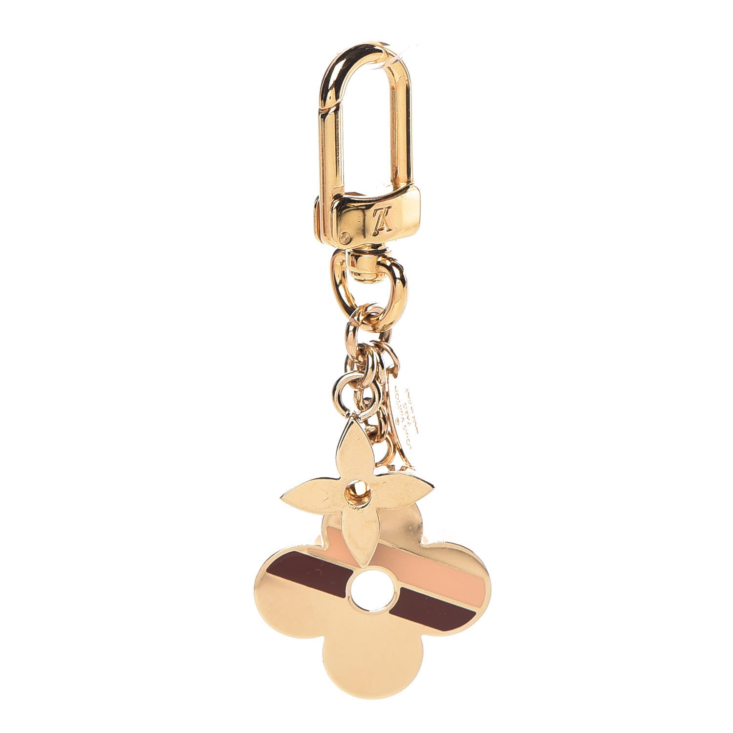 Louis Vuitton Stripes Flowers Bag Charm 1 of 5