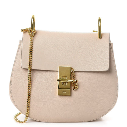 Chloe Grained Lambskin Drew Shoulder Bag Abstract White 1 of 7