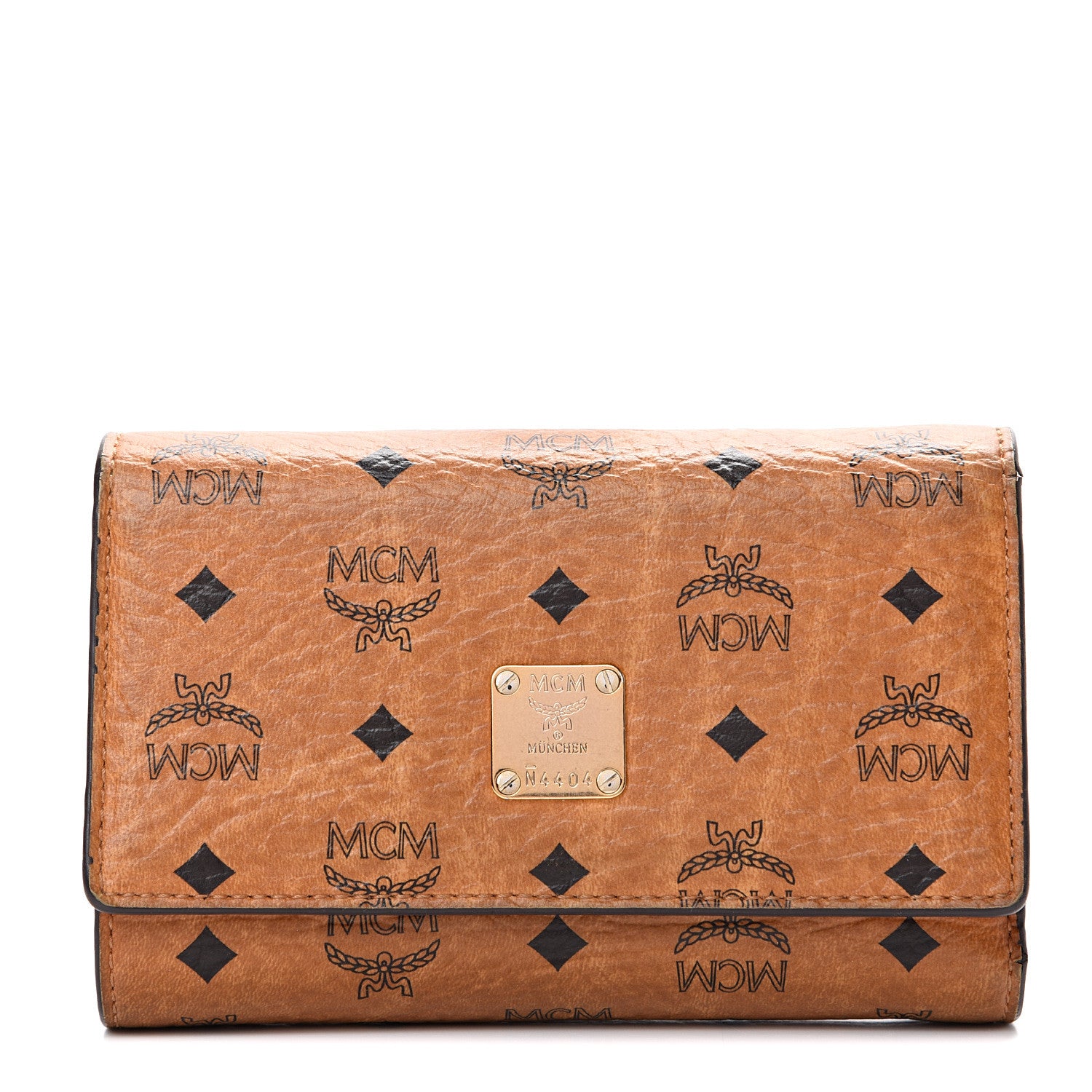 MCM Visetos Tri-Fold Wallet Cognac 1 of 13