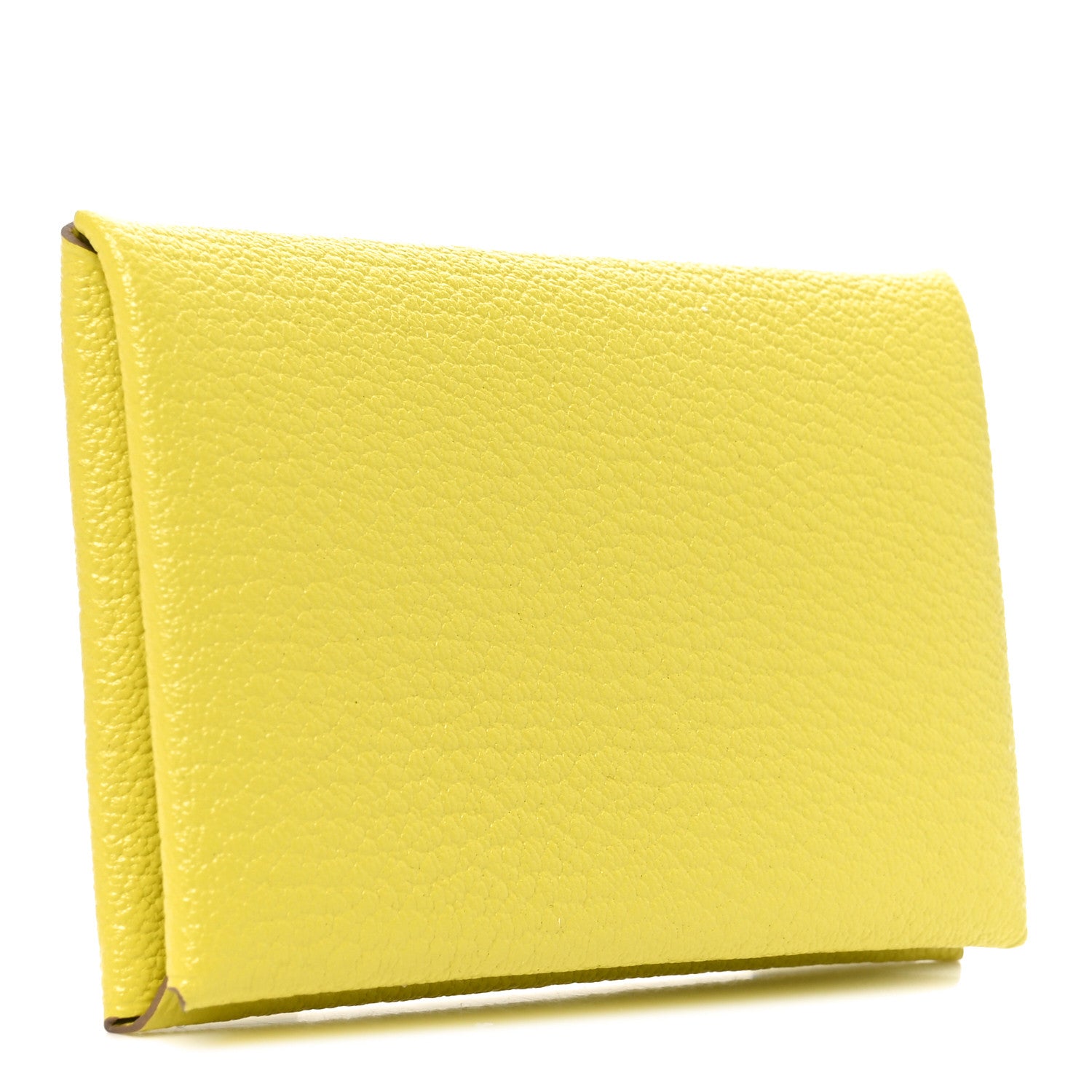 Hermes Chevre Mysore Calvi Card Case Lime 3 of 8
