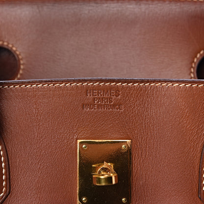 Hermes Toile Barenia Birkin 40 Fauve 20 of 37