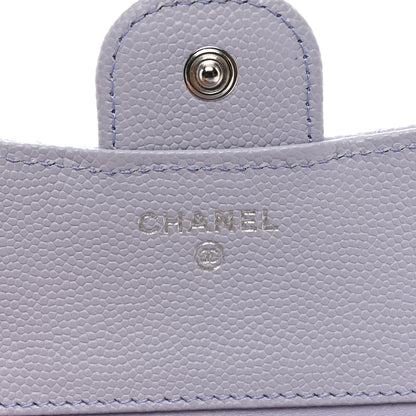 Chanel Caviar Quilted Compact Flap Wallet Light Purple 6 of 8