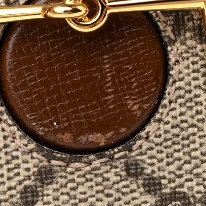 Gucci GG Supreme Monogram Mini Horsebit 1955 Crossbody Bag Beige Brown Sugar 11 of 12