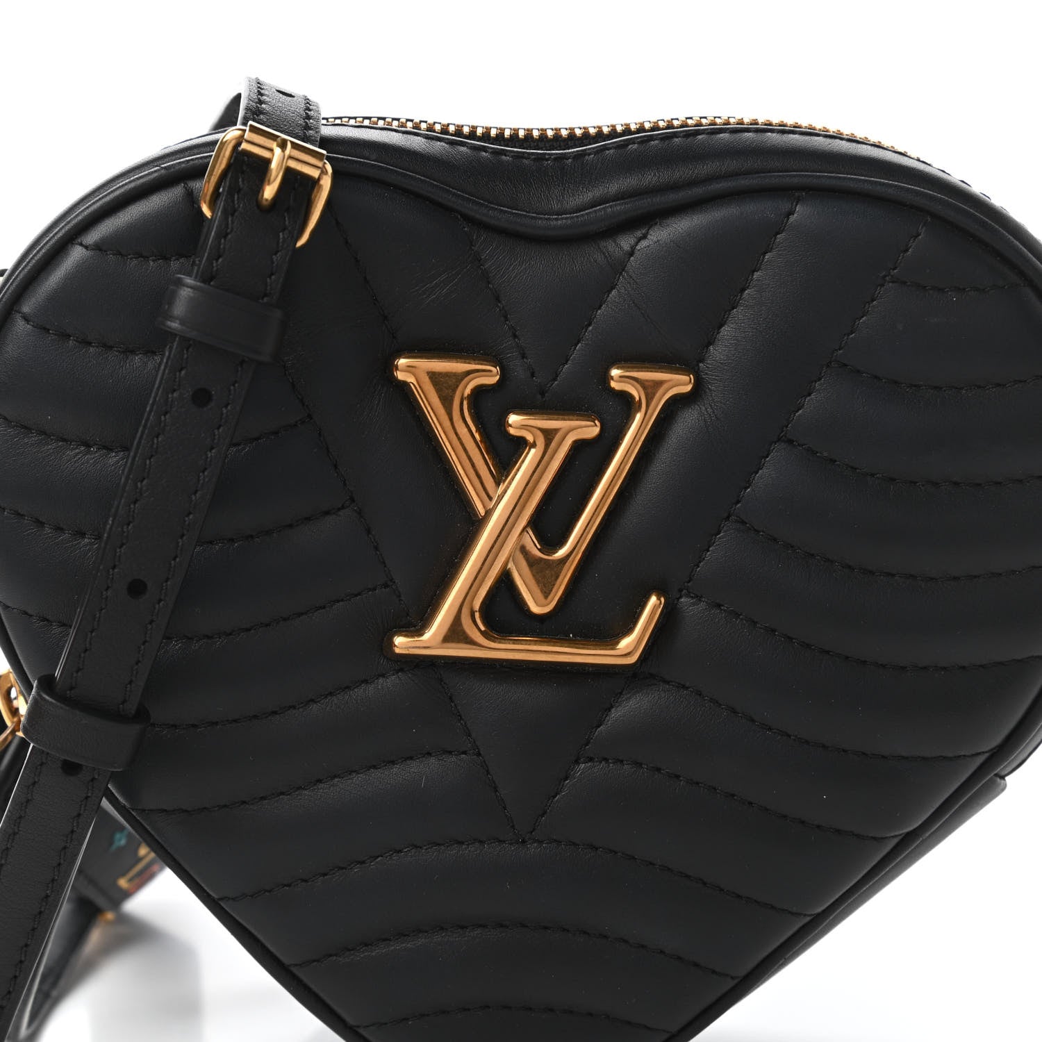 Louis Vuitton Calfskin New Wave Heart Bag Black 10 of 11