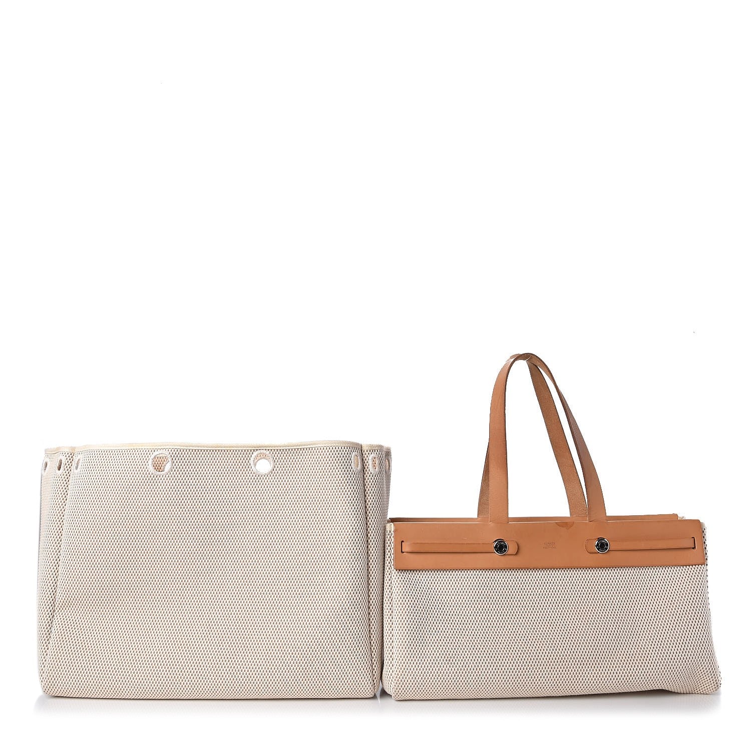 Hermes Toile Herbag Cabas Sand 11 of 11