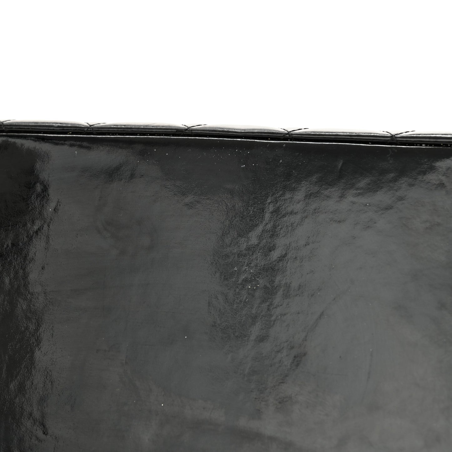 Patent Quilted Grand Shopping Tote GST Black