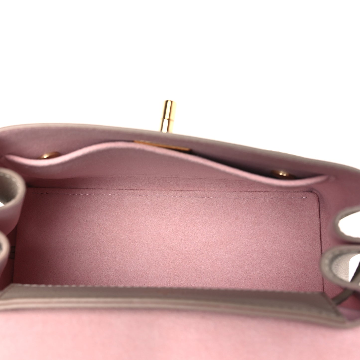 Soft Calfskin Mini Lockme Ever Greige