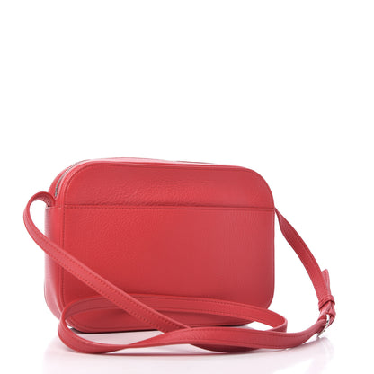 Balenciaga Calfskin Logo S Everyday Camera Bag Rouge Lantern Black 3 of 10