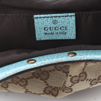 Gucci Monogram Small Bamboo Handbag Turquoise 5 of 8
