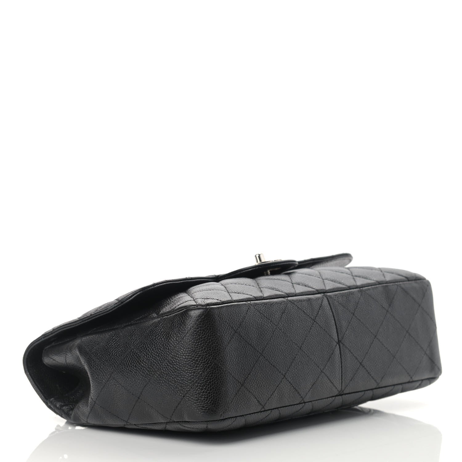 Chanel Caviar Quilted Jumbo Single Flap Black 4 of 16