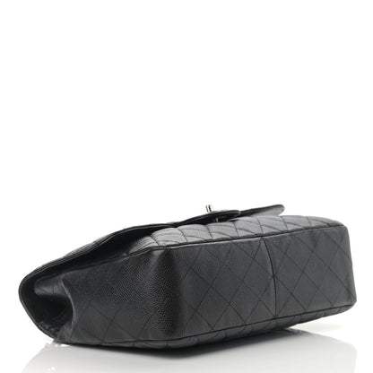 Chanel Caviar Quilted Jumbo Single Flap Black 4 of 16