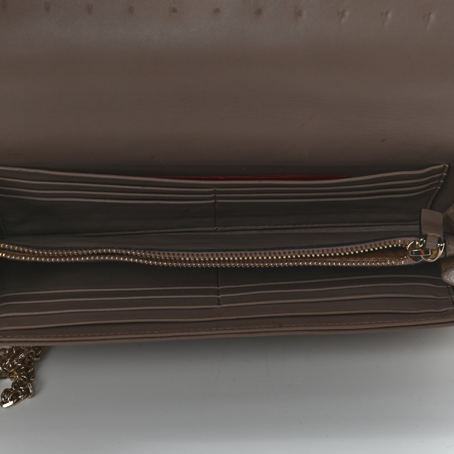 Valentino Garavani Nappa Rockstud Spike Flap Wallet on Chain Poudre 7 of 10