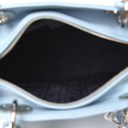 Christian Dior Lambskin Cannage Medium Lady Dior Light Blue 5 of 13
