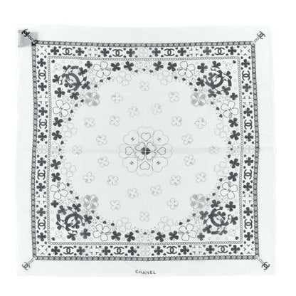Chanel Cotton CC Bandana Scarf White 1 of 3