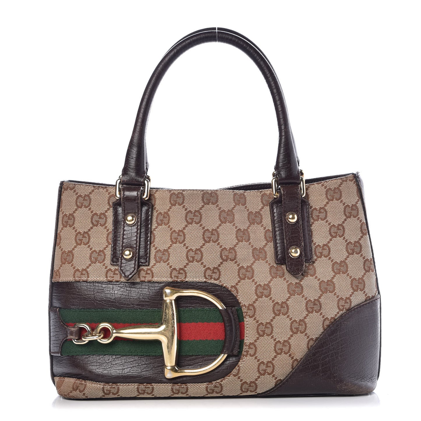 Monogram Small Hasler Tote Dark Brown
