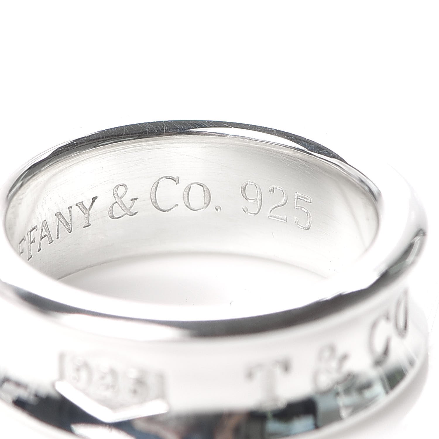 Tiffany Sterling Silver 1837 Band Ring 50 5.25 5 of 5