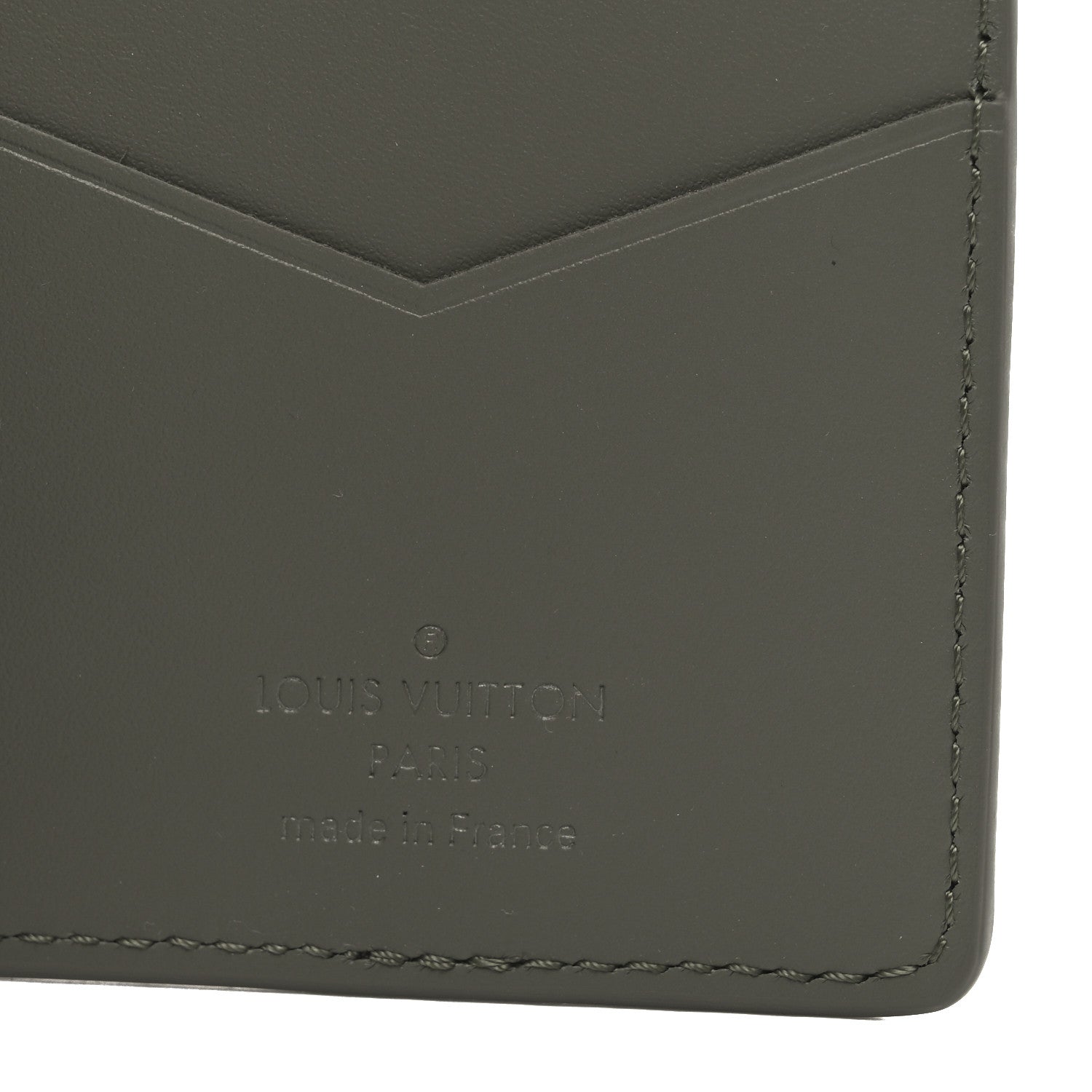 Louis Vuitton Calfskin Monogram Shadow Pocket Organizer Olive Green 6 of 6