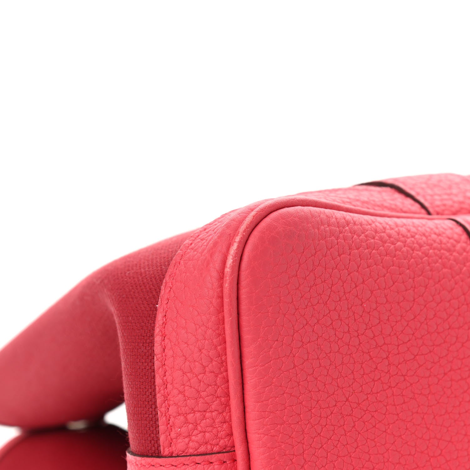 Hermes Toile Militaire Vache Country Garden Party Tote 30 Rouge Grenant Bougainvillea 10 of 17
