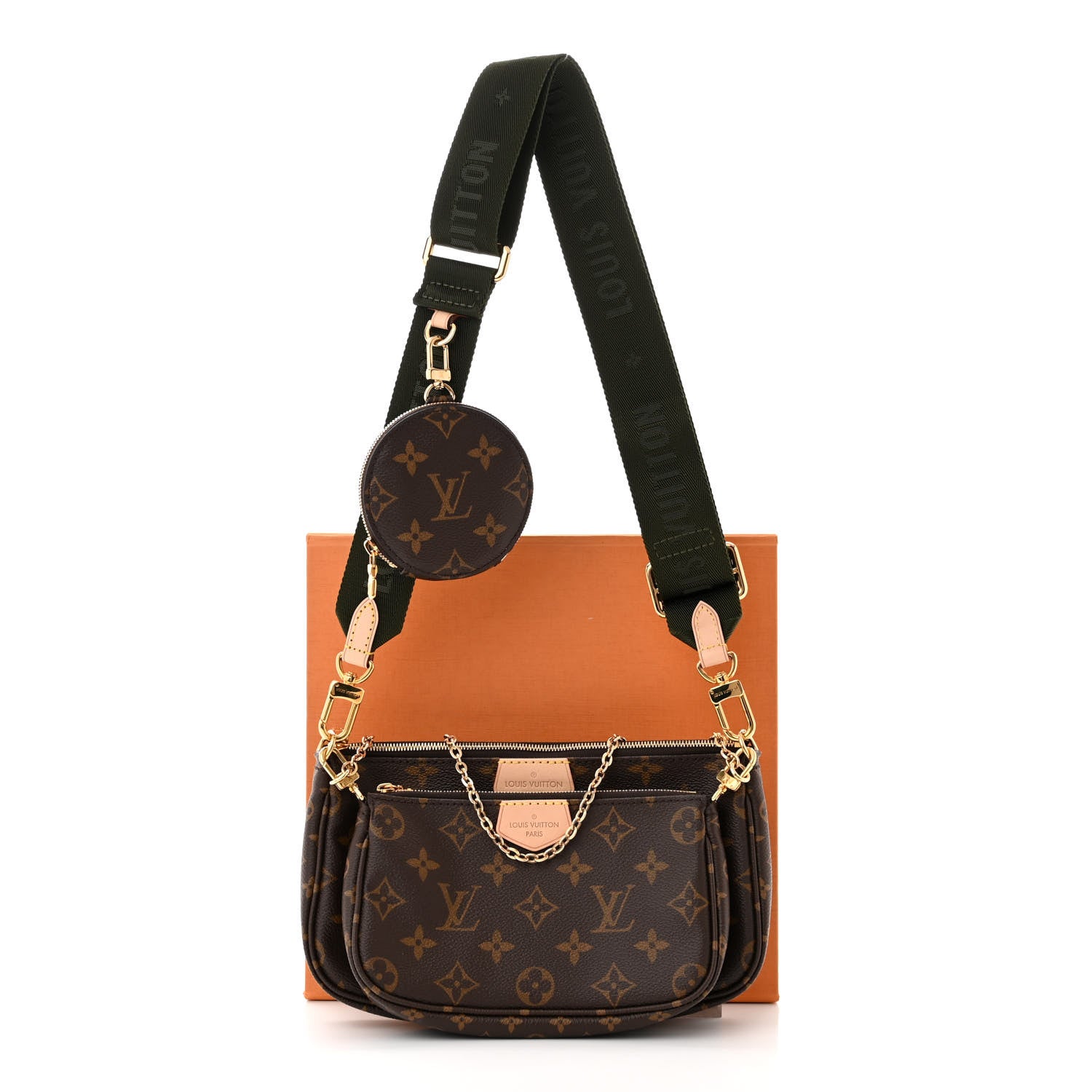 Louis Vuitton LOUIS VUITTON Monogram Multi Pochette Accessories Kaki 11 of 11