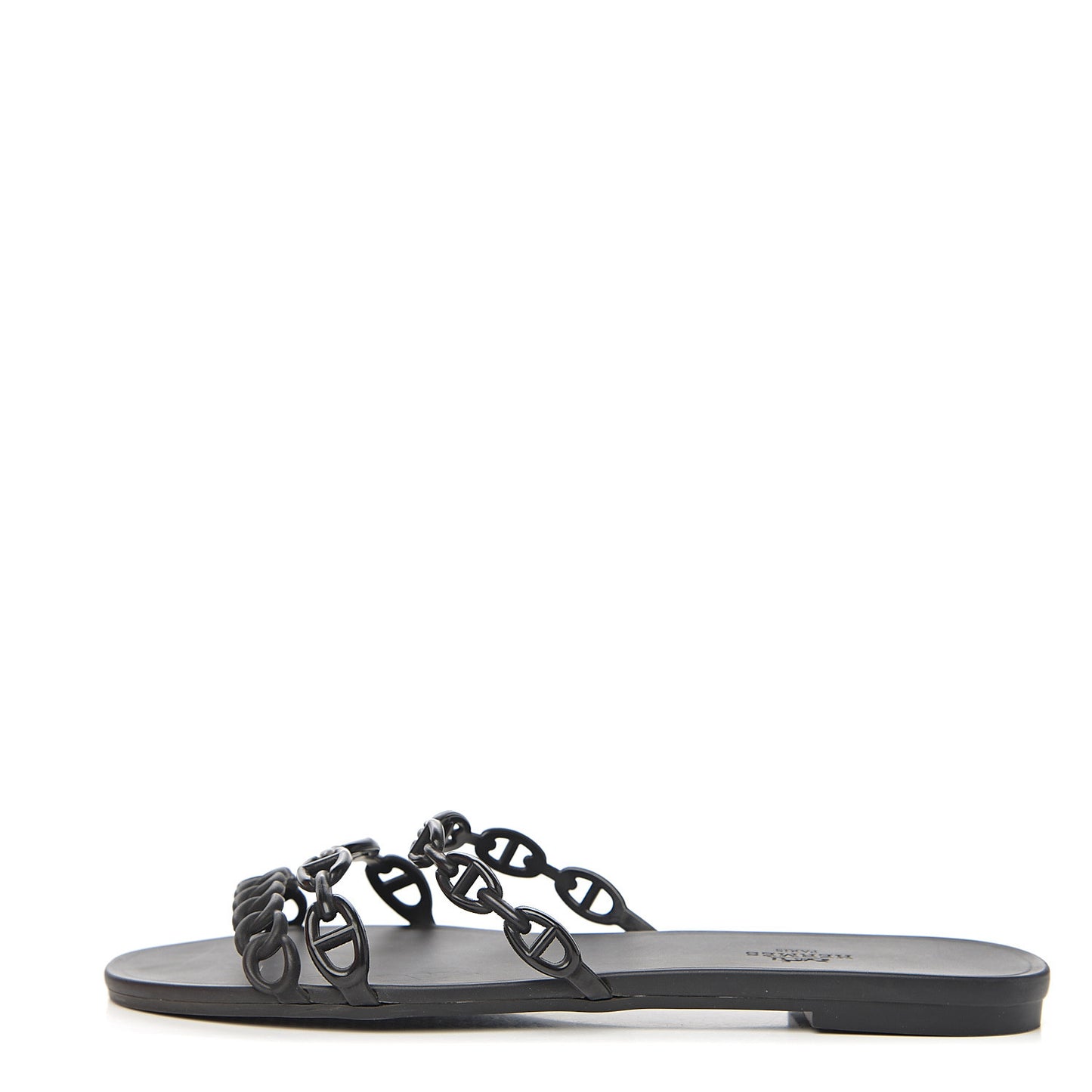 Rubber Chaine d'Ancre Rivage Sandals 41 Black