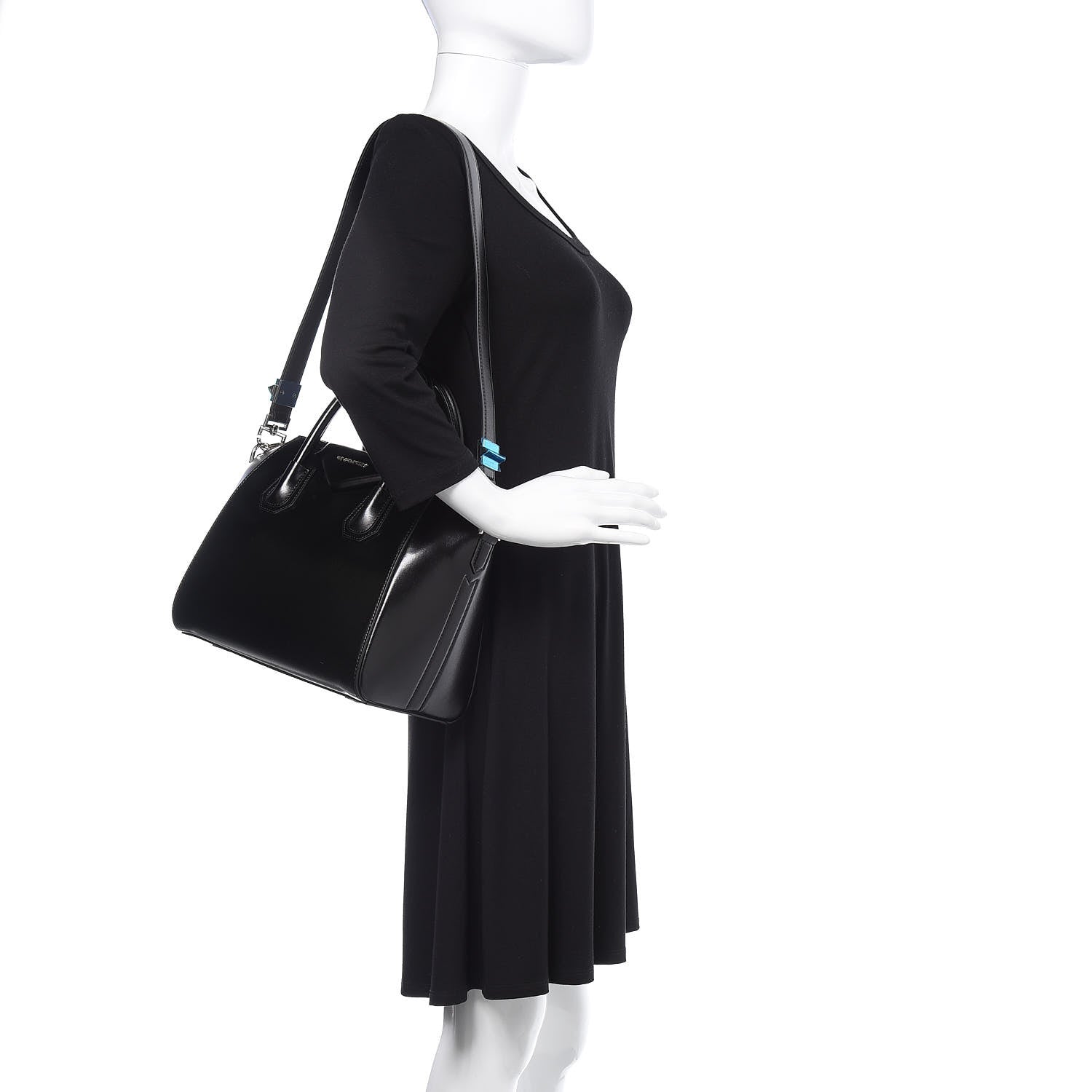 Givenchy Shiny Lord Calfskin Small Antigona Black 2 of 9