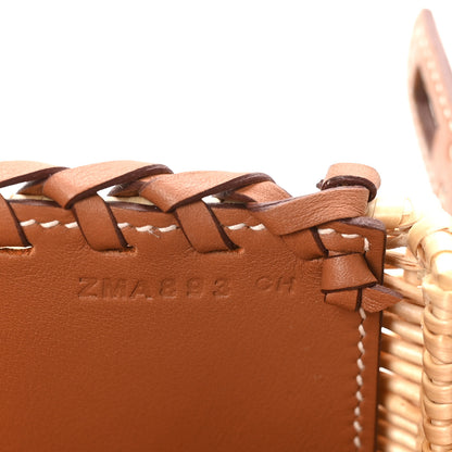 Hermes Wicker Swift Picnic Mini Kelly 20 Naturel Gold 7 of 11