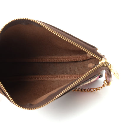 Louis Vuitton Monogram 2016 Christmas Animation Mini Pochette Accessories Rose Ballerine 5 of 9