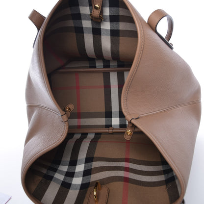 Burberry Grainy Calfskin Medium Honeybrook Tote Dark Sand 6 of 10