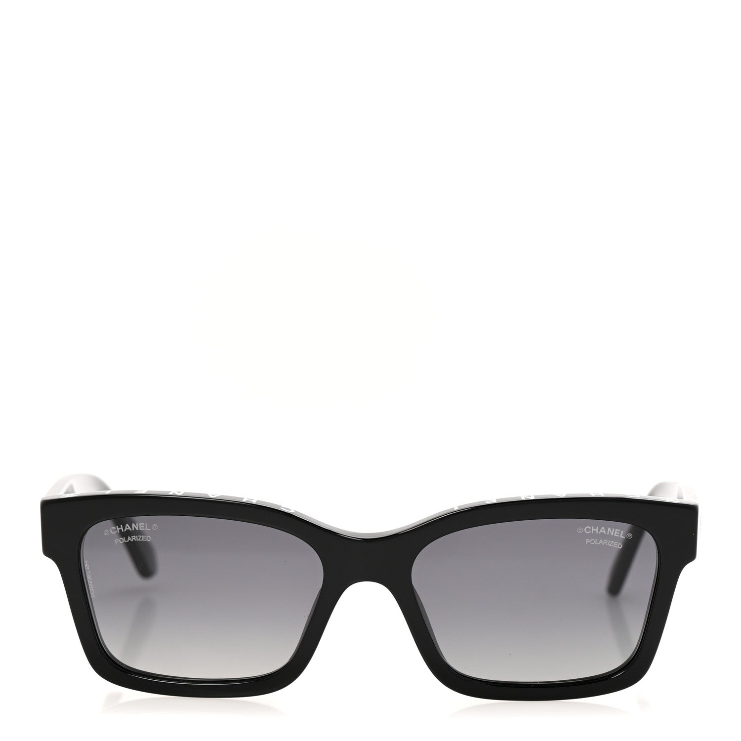 Chanel Acetate Polarized Square Sunglasses 5417 Black 2 of 8