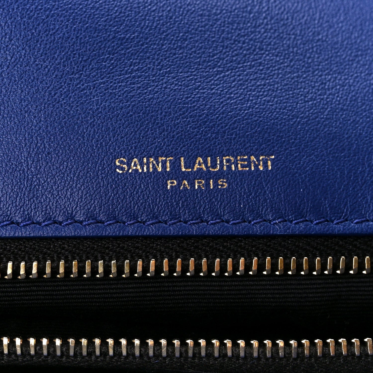 Saint Laurent Raffia Calfskin Monogram Medium Niki Chain Satchel Blue 7 of 12