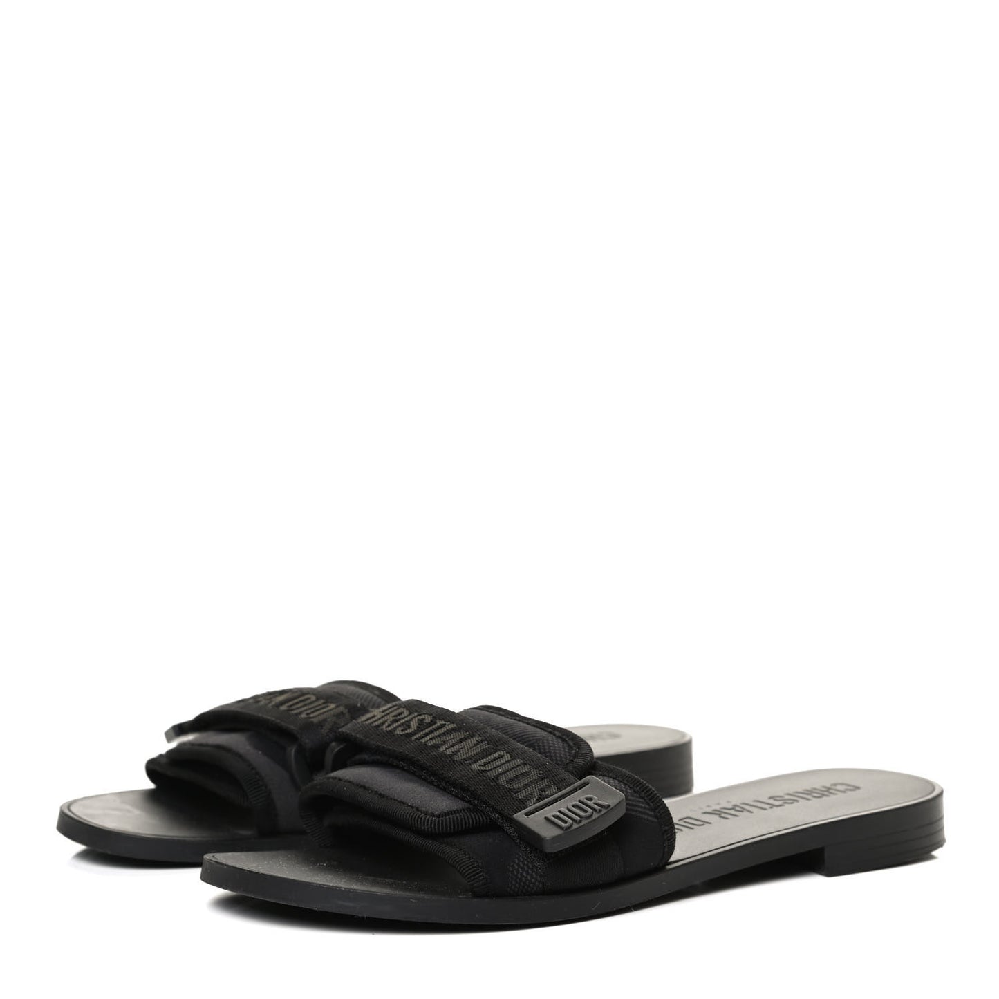 Technical Stretch Fabric Camouflage Dio(r)evolution Slide Sandals 36 Black Military