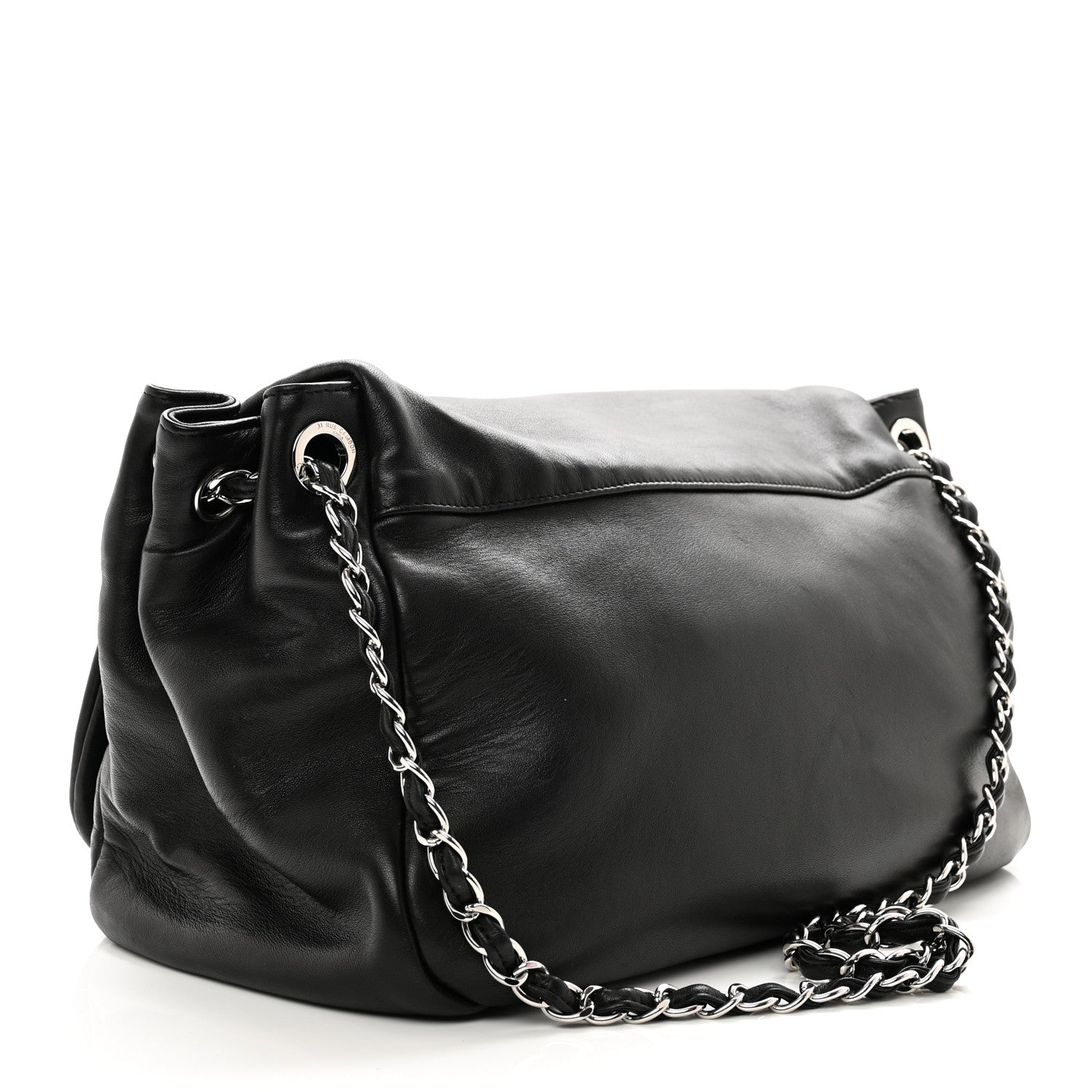 Chanel Lambskin CC Disc Accordion Flap Black 3 of 12