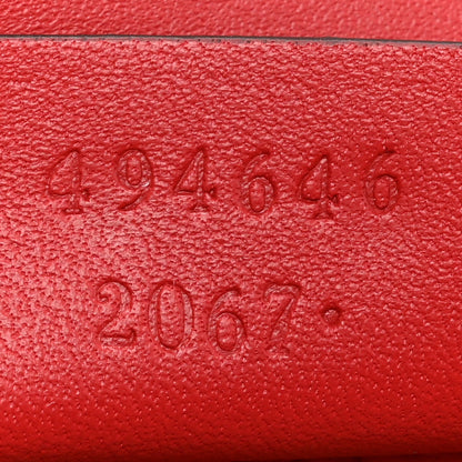 Gucci Calfskin Super Mini Sylvie Chain Shoulder Bag Hibiscus Red 7 of 13