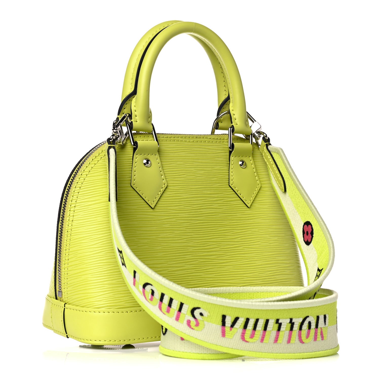 Louis Vuitton Epi Jacquard Alma BB Yellow Citron 4 of 10