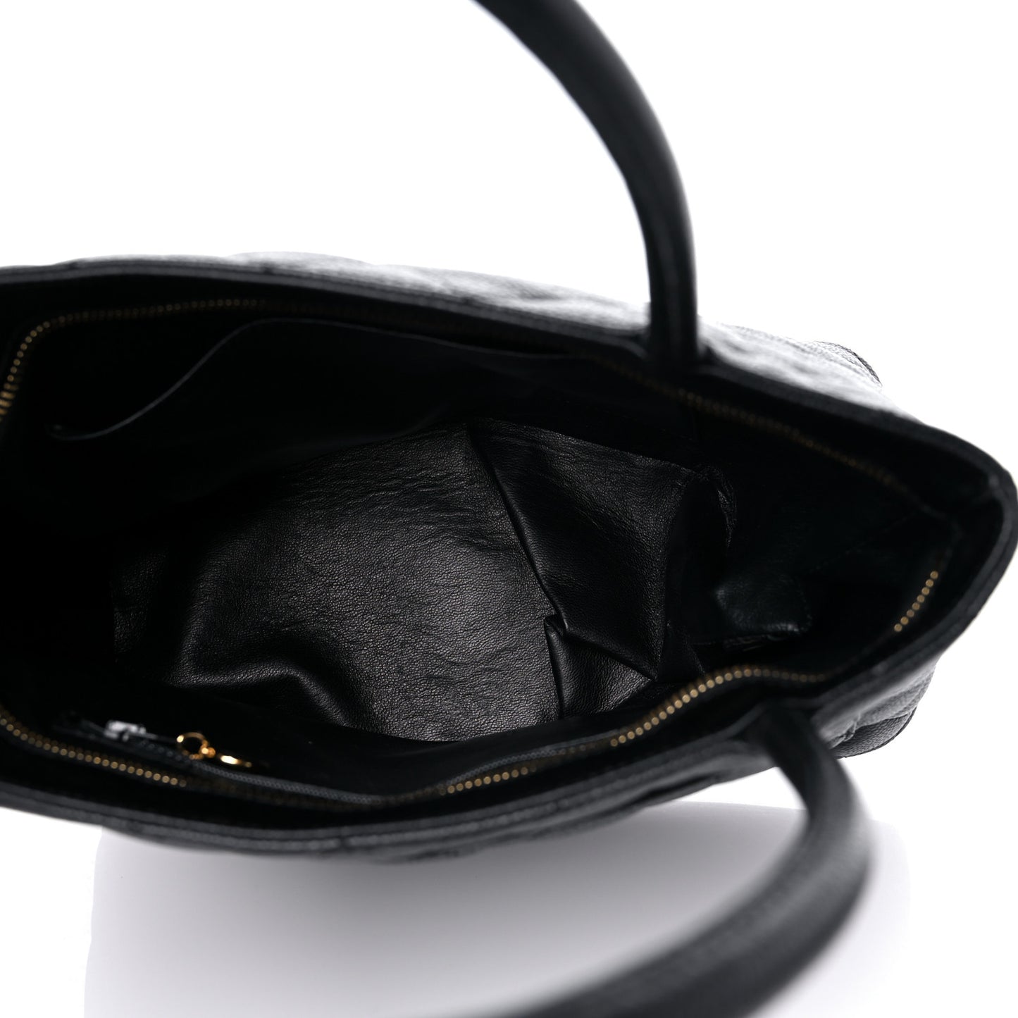 Caviar Quilted Medallion Tote Black