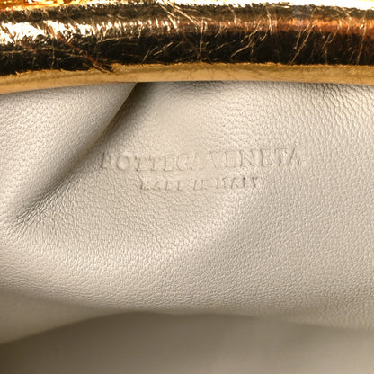 Bottega Veneta Metallic Crinkled Lambskin The Mini Pouch Oro 7 of 12