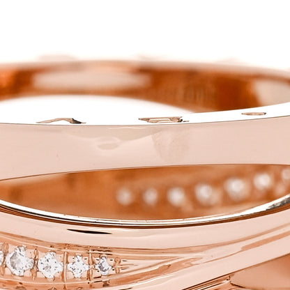 Bulgari 18K Rose Gold Diamond Pave B.Zero1 Legend Ring 55 7.25 7 of 7