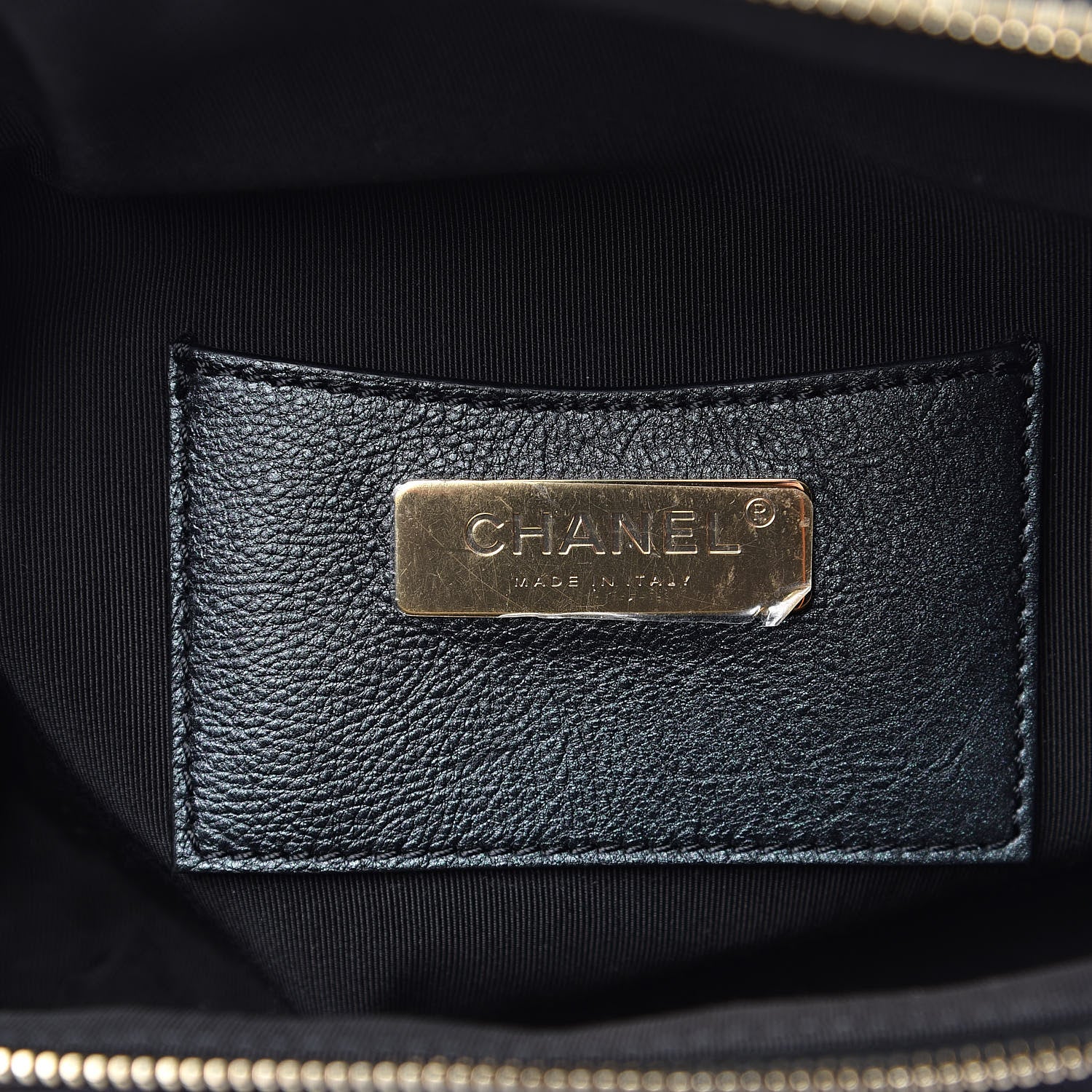 Chanel Iridescent Calfskin Quilted All About Waist Belt Bag Black 6 of 9