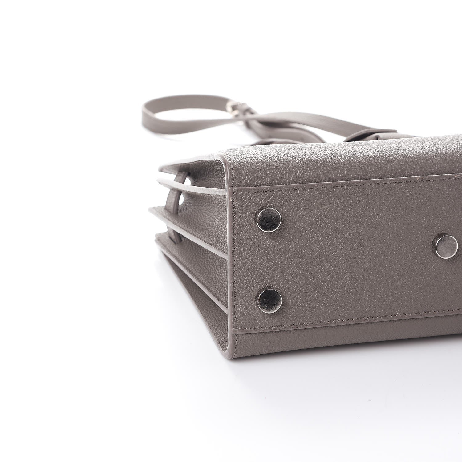 Saint Laurent Grained Calfskin Nano Sac De Jour Fog 13 of 15