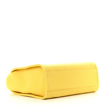 Chanel Mixed Fibers Small Deauville Tote Yellow 4 of 13