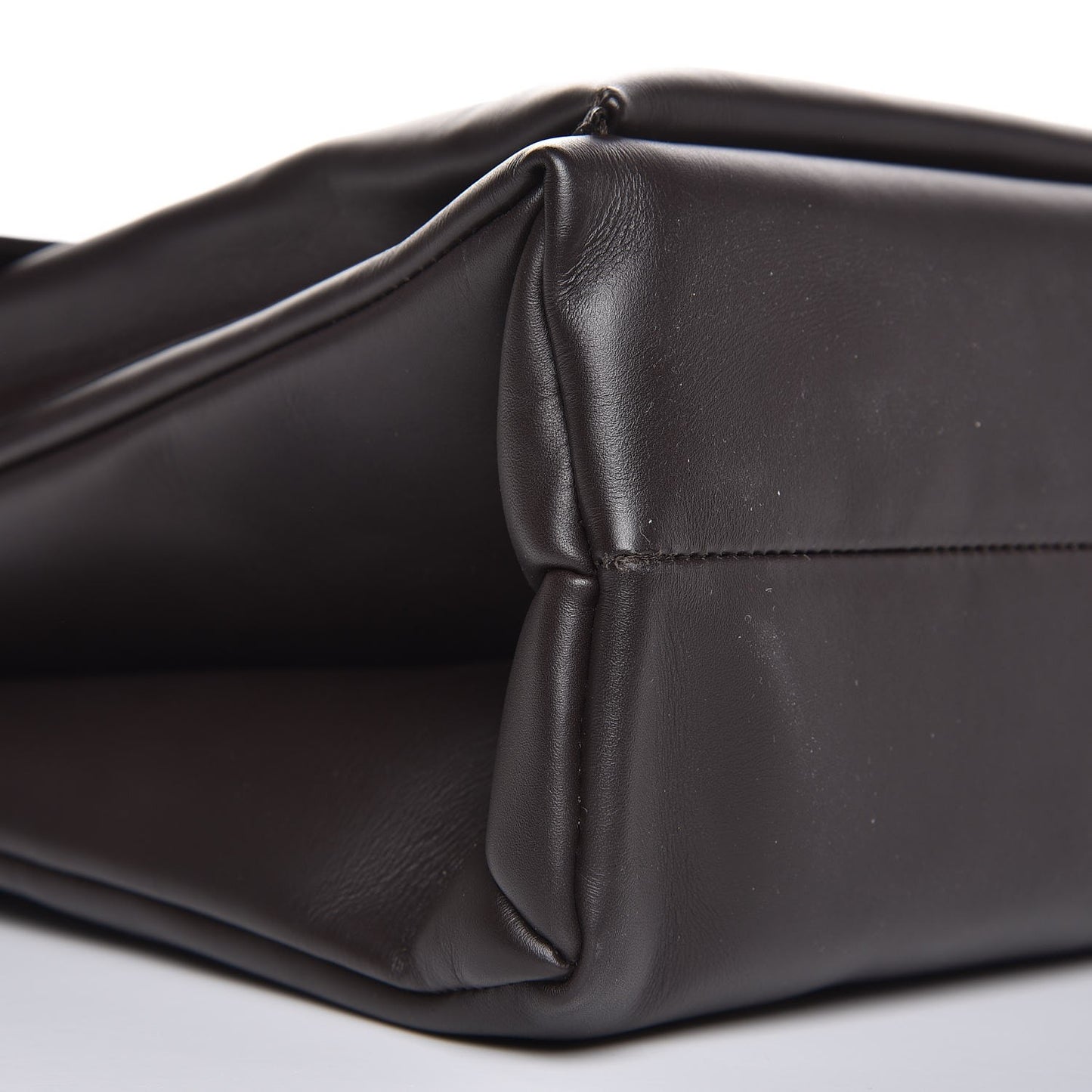 Calfskin Intrecciato Briefcase Ebano