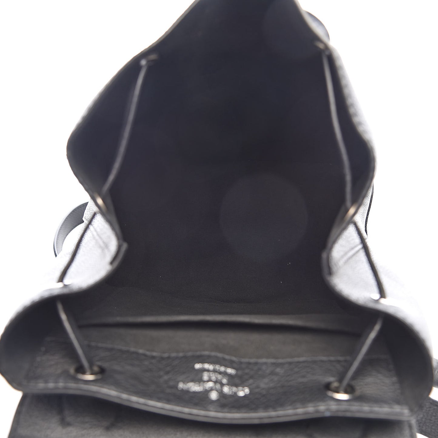 Calfskin Lockme Backpack Black