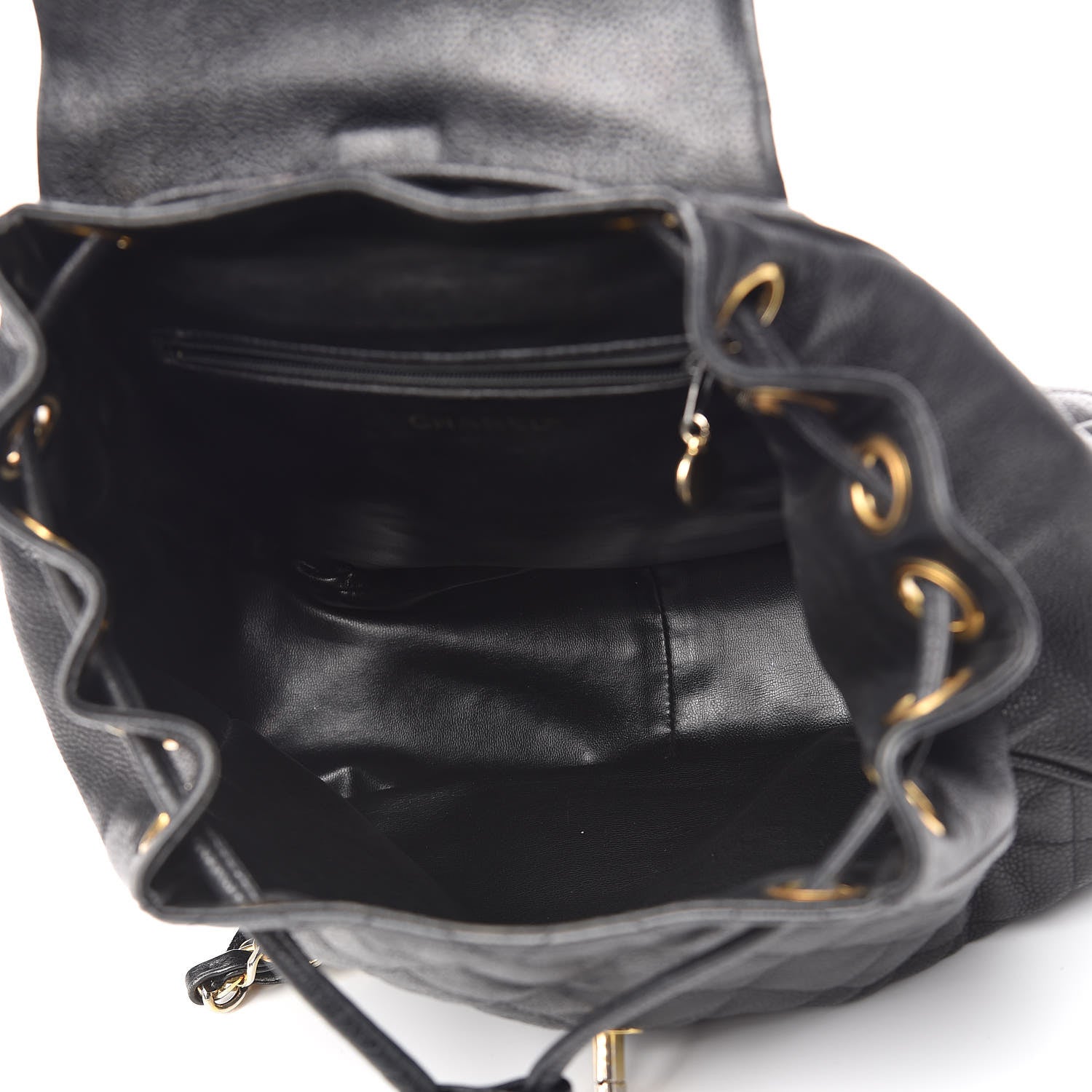 Chanel Caviar Quilted CC Backpack Black 7 of 15