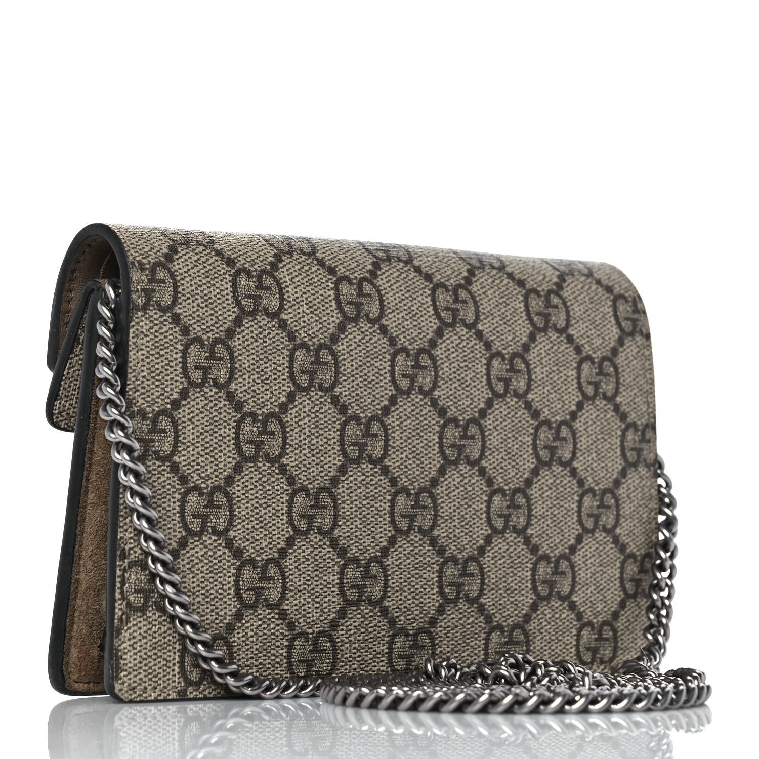 Gucci GG Supreme Monogram Super Mini Dionysus Shoulder Bag Taupe 3 of 9