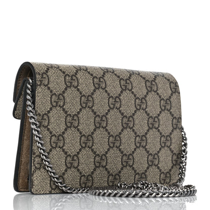 Gucci GG Supreme Monogram Super Mini Dionysus Shoulder Bag Taupe 3 of 9